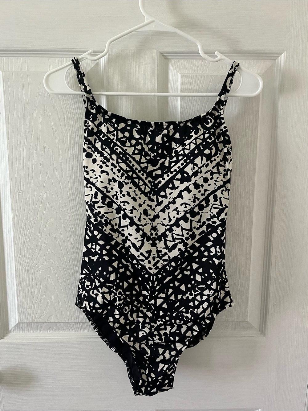 Aqua Green Black and White Womens Swimsuit